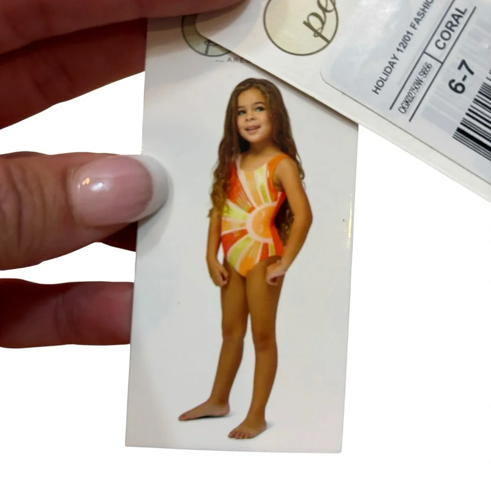 New with Tag Peek ArenT You‎ Curious SUNSHINE & SEQUINS ONE-PIECE SWIMSUIT 6-7